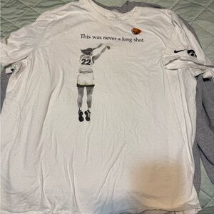 "This was never a long shot." Caitlin Clark record breaker shirt